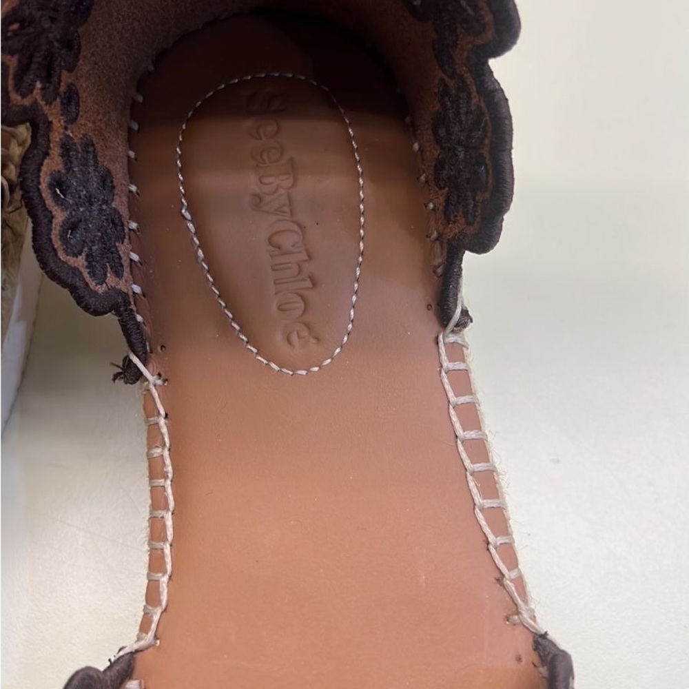Chic Brown Espadrilles with Suede Finish - Picture 3 of 7